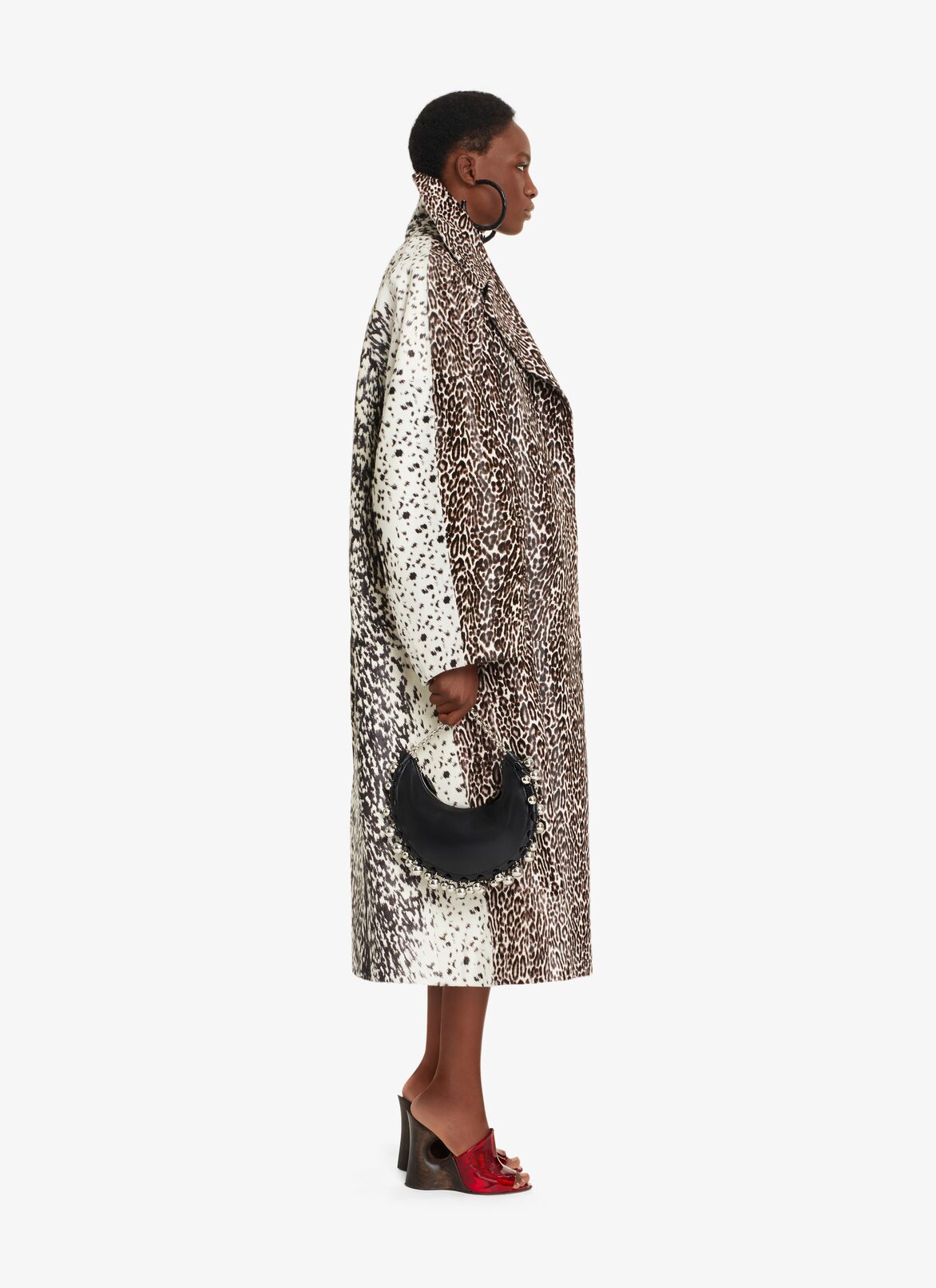 LONG PONY LEOPARD AND LYNX COAT ALAÏA  LONG PONY LEOPARD AND LYNX COAT
